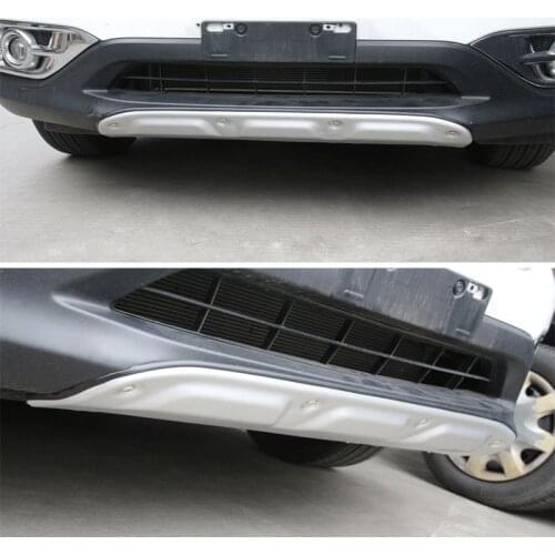 Aluminium Alloy Front + Rear Bumper Protector Skid Plate Guard For Honda CRV 2012 2013 2014 Touring Sport 2pcs