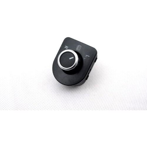 Matt Chrome Rear View Side Mirror Switch Knob (Heat Mirror Support) For VW Volkswagen Passat B5 / B5.5