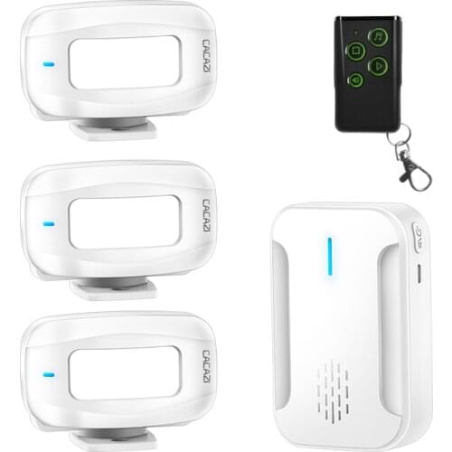 Alarm Welcome IR Infrared Motion Sensor Doorbell Detection Distance Chime Radio Distance Reach 280 Meters Home Shop Door Bell