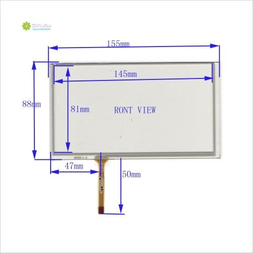 ZB-062 10PCS/LOT 155*88mm compatible touchglass 4lines resistance screen this is compatible 155*88