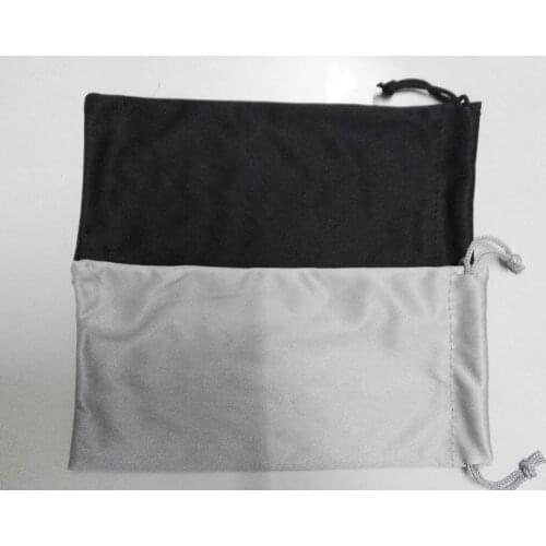 Special sale 100pcs High quality microfiber small drawstring bag custom 9*18cm sunglasses bag wholesale for sunglasses packaging