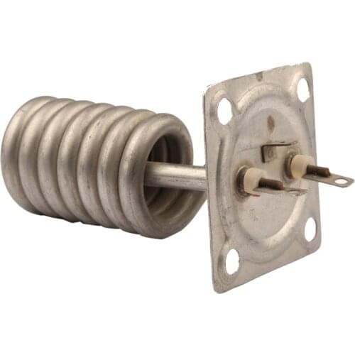 Spirality Shape Heating Elements with Square Cap - Four Holes Cap Electrothermal Tube