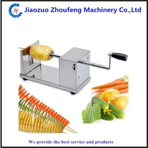 Spiral potato slicer home use manual stainless steel tornado potato cutter potato tower fruit vegetable kitchen tool ZF