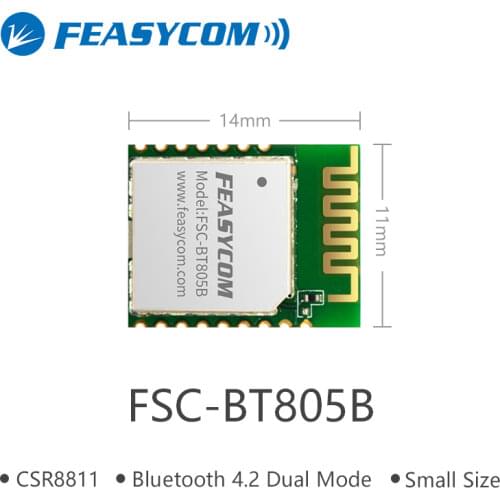FEASYCOM Micro Bluetooth Stack Module with CSR 8811 chip, Support Android and Linux system