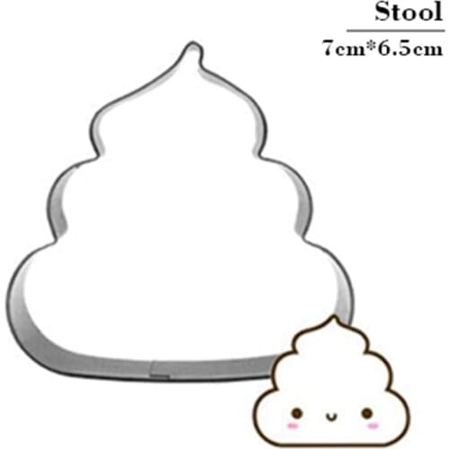 Fun Cartoon Feces Cake Cutter Biscuit Press Cookie Stamp Tools 3D Soap Molds Baking Accessories Stainless Steel Aliexpress