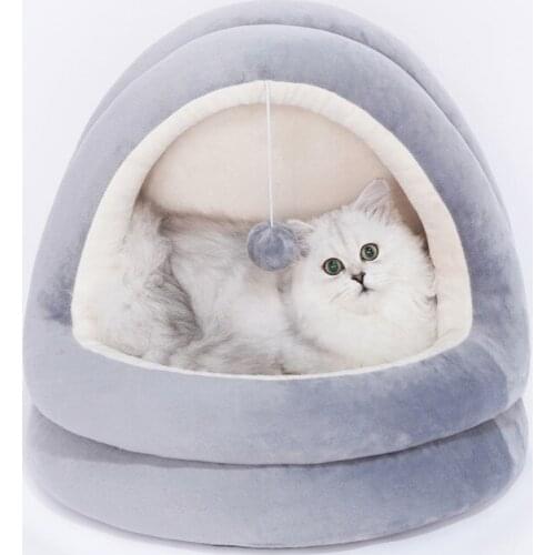 High Quality Cat House Beds Kittens Pet Cats Sofa Mats Cozy Bed Toy Dog for Small Kennel Home Cave Sleeping Nest Indoor Products