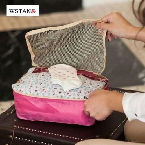 W S H New 2014 fashion home furnishing clothes storage bag travel bags clothing set suitcase
