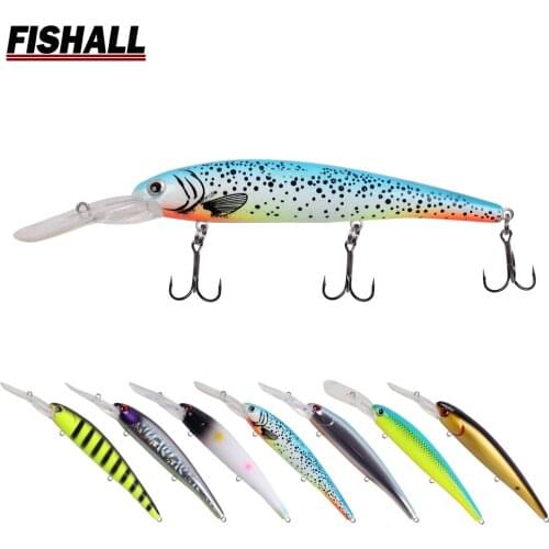 Walleye Deep 120mm 20g Hard Plastic Wobbler Fishing Lure Floating Deep Diving 8.0m Bait For Bass