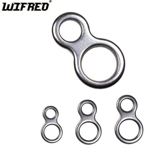Wifreo 10pcs/bag Saltwater Fishing Tackle 8 Shape Stainless Steel Ring Assist Hook Connect Rings Saltwater Fishing Accessory