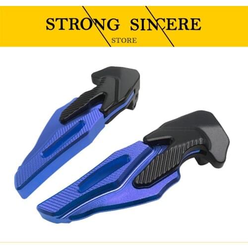 Apoyapiés traseros de motocicleta, estribos de aluminio CNC para pasajeros para Honda ADV150 adv150 PXC150 pcx150Rear reposapiés