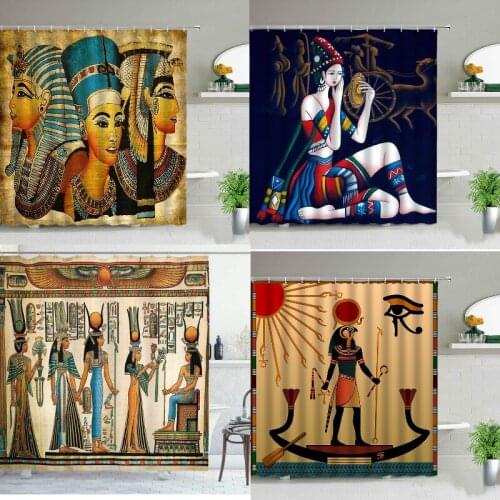 Egyptian style Curtain for bathroom Bath mat For bathroom Shower curtain Bathroom curtains Shower curtain curtain shower curtain