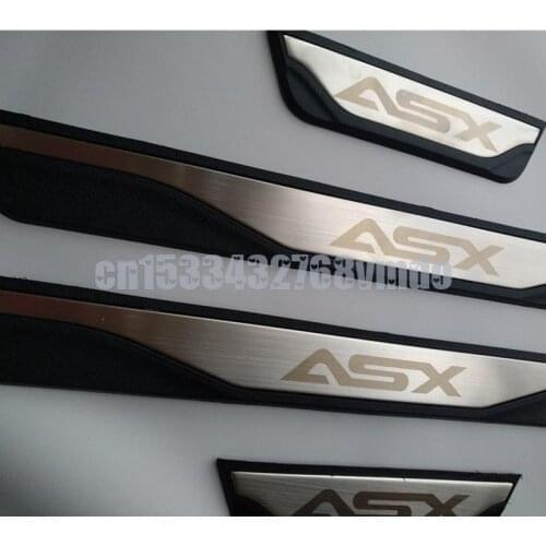 For Mitsubishi Asx 2019 Car Styling Accessories Stainless Steel Door Sill Scuff Plate Protectors Guard 2011-2020 Auto Sticker