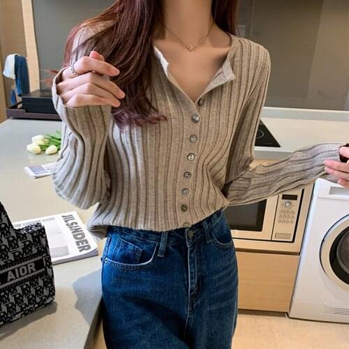 Sweater Coat 2020 New Women Sweater Cardigan Fashion Autumn Winter Long Sleeve Loose Knitted Cardigan female Sweaters