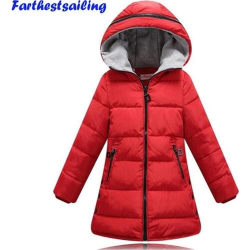 Winter Jacket for Girl spring Autumn Clothes Cotton Padded Hooded Kids Coat Children Clothing Girl Parkas Enfant Jackets & Coats