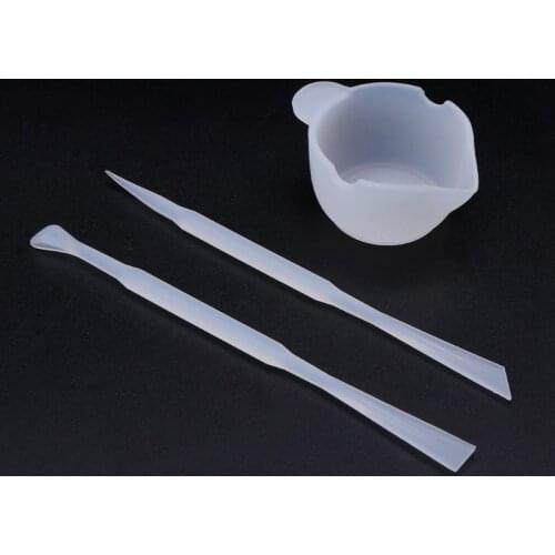 1 Set Mix Cup Silicone Mold Epoxy Resin Tools DIY Jewelry Making Stick Handmade Accessories