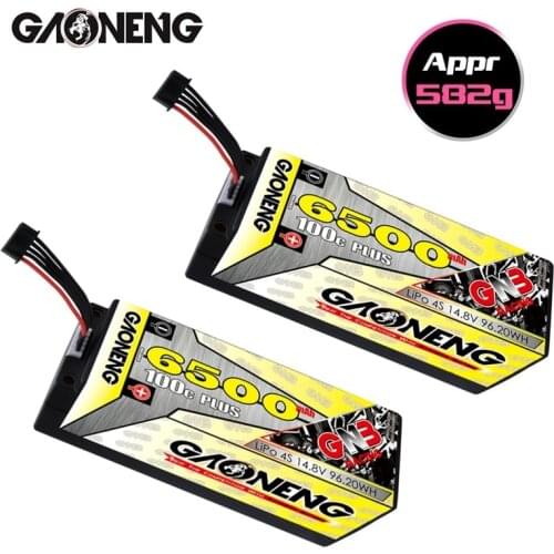 1/PCS GNB 14.8v 6500mAh 100C/200C LiPo Battery For remote control Car Racing Spare Parts With Shell Upgrade LiHV 4S Battery