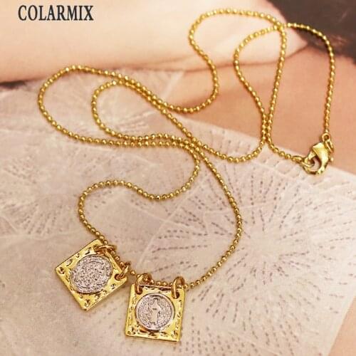 10 strands San benito necklace for women double charm necklace Religion necklace jewelry fashion jewelry 9715