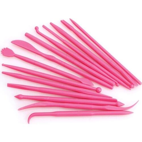 14Pcs New Cake Modelling Tools Set Fondant Clay Cutter Carve Pen Mould Mold Tool for kitchen accessories