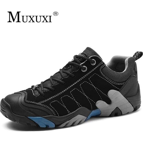 2018 fashion Men Breathable Outdoor Shoes comfortable Men Casual Shoes Ankle adventure Footwear Anti-skidding Large Size