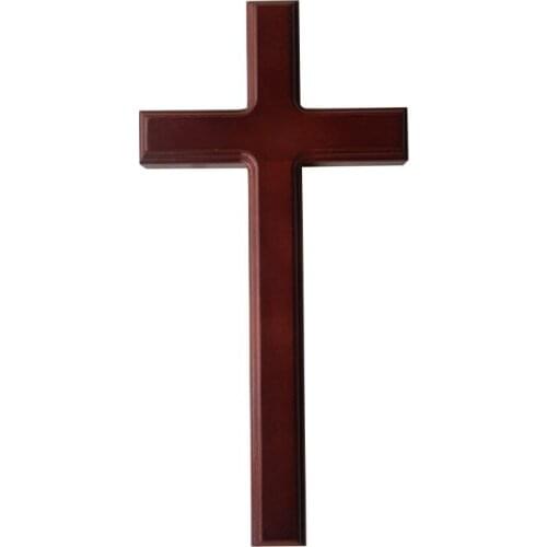 32cm Wooden Jesus Christ Cross Craft Decor Wall Mounted Church Religious Prayer Hanging Ornament Home Decoration