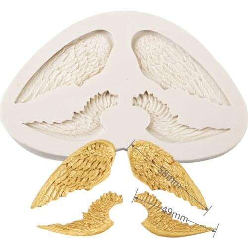 Angel Wings 3D Silicone Molds Fondant Mold Cakes Decoration Tools DIY Kitchen Baking Tools Candy Clay Gumpaste Chocolate Moulds