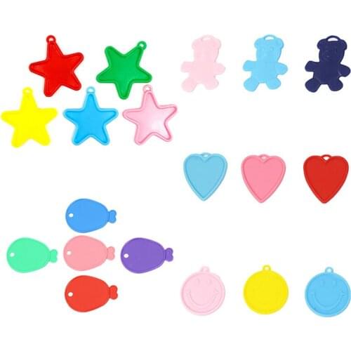 9Pcs Helium Foil Balloon Fixed Falling Weight Pendant Gravity Block Decorative