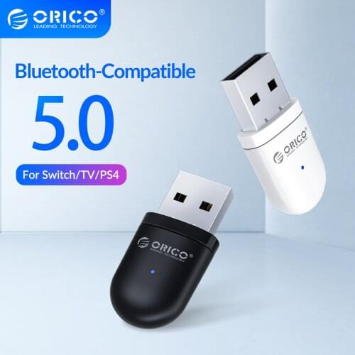 ORICO Bluetooth 5.0 Adapter for Switch Nintendo Mini Wireless Audio Transmitter for PS4 PC Laptops TV Support Dual Connections