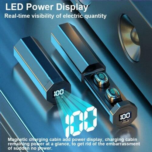 Bluetooth TWS 5.0 Earphone Auriculares Music Headset Gaming Headset Stereo Earbuds Wireless Waterproof E0A1