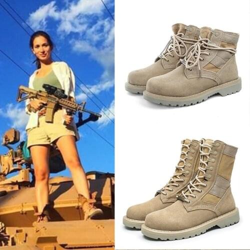 Genuine Leather Boots Women Heels Platforms Designer Shoes for Women Nice Brown Ankle Boot Female Martin Boots Woman Booties 40