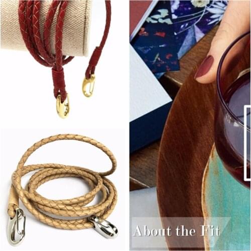 About the Fit 4.0mm Key Chain Real Leather Cord Girds 316L Stainless Steel Waistbands DIY Straps Belting Ring Braces Accessories