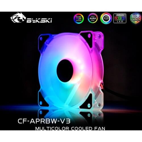 Bykski PC computer LED 12cm Fans Radiators 120mm/240mm/360mm/480mm CF-APRGB-V3 CF-APRBW-V3 rgb fans