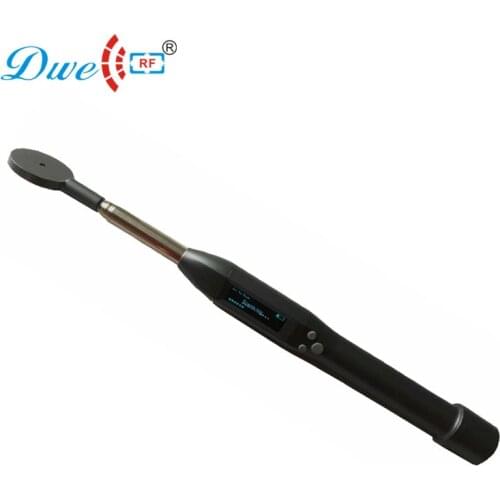 DWE CC RF Animal identification and tracking Management rfid handheld long stick reader BT ear tag scanner