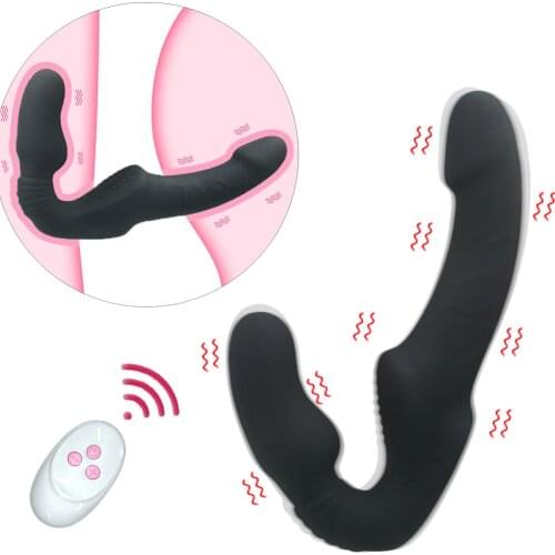Dildo Vibrator Sex Toys for Women Couple 10 Speeds Strapless Strapon Vibrator Female Double Vibrating G Spot Prostate Massager