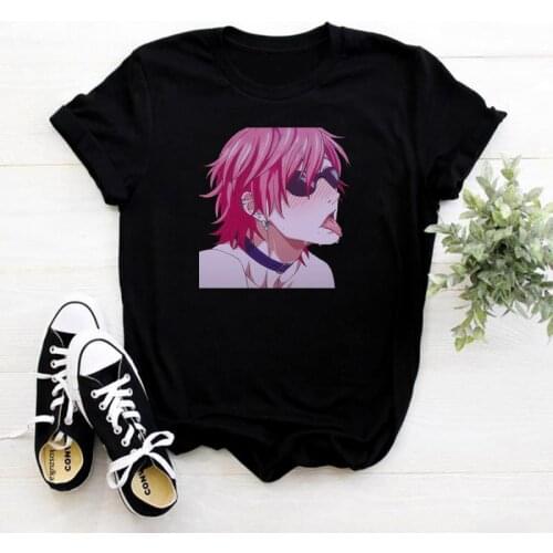 Japanese Anime Yarichin Club T Shirt Women Kawaii Harajuku Tops Cartoon Yarichin B Club Graphic Tees UnisexT-shirt Female