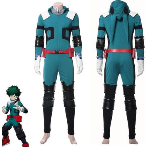 Boku no Hero Academia Izuku Midoriya Cosplay Adult Women Men Battle Suit Jumpsuit Halloween Carnival