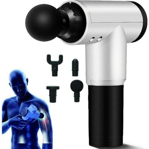 Fascia Massage Gun Deep Muscle Massager Speed Setting Body Slimming Percussive Vibration Back Neck Pain Relief Therapy Relaxtion