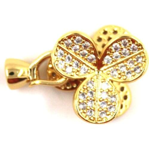 Copper Connection Gold Plated Clasps Accessories DIY Jewelry Making Findings For Handmade Woman Pearl Necklace Bracelet Gifts