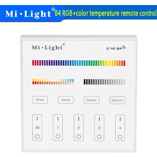Milight B4 4-Zone RGB RGBW RGBW+CCT Smart Panel Remote Controller for led strip light lamp or bulb