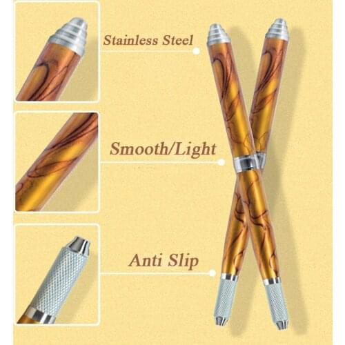 Microblading Eyebrow Pen New Product Aluminium Alloy Tattoo Gun Machine Pen for Embroidery Body Art Tattoo Ink Microblading Tool
