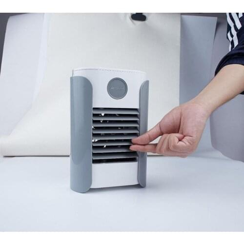Mini Air Conditioner Humidifier Air Cooler Fan Two Charging Modes 50Hz USB Portable Air Conditioner Personal Space Dropship