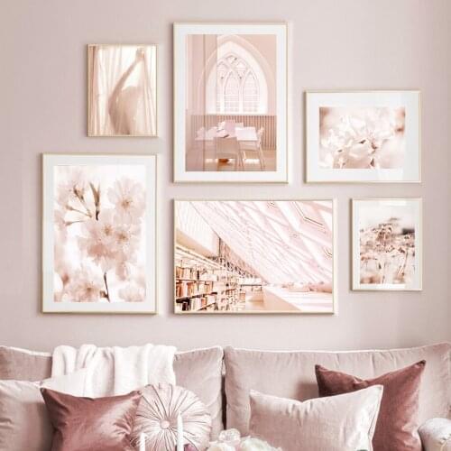 Minimalist Wall Art Flowers Dandelion Woman Curtain Canvas Painting Nordic Posters and Prints Picture for Living Room Home Decor