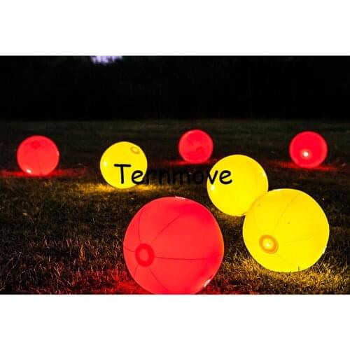 Inflatable touch punch beach ball sound control PVC Inflatable LED Lighting Balloon Remote Control throw ball for concert