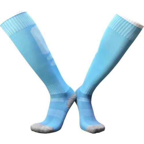 New Thicken Men Women Kids Boys Girls Soccer socks Leg Stretch Stockings Sox Sock Sports Basketball Cycling Terry Football socks