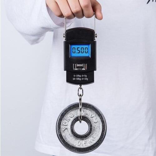 1 Pcs 50Kg / 110lb Digital Portable Luggage Scale hand Kitchen scale scale Electronic D2W5