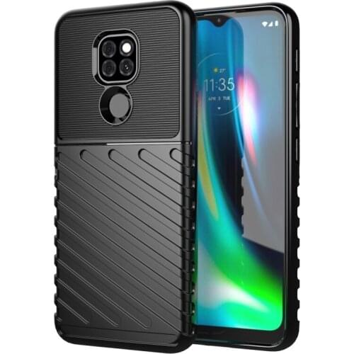For Motorola Moto G9 / G9 Play Thunderbolt Shockproof TPU Protective Soft Case