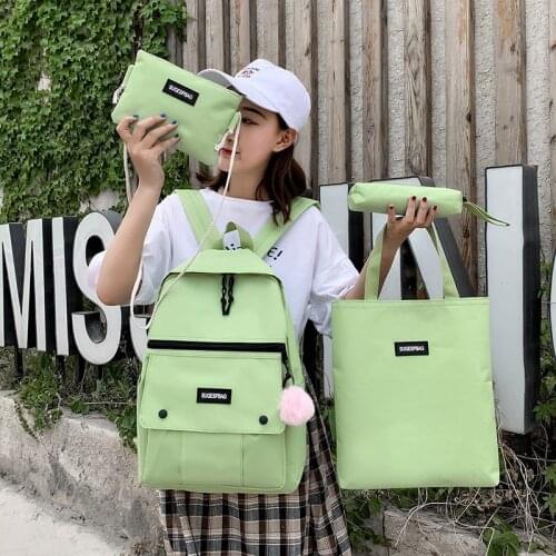New School Bags Fashion Canvas Women Backpack Casual Classical School Bag For Teenage Girls Shoulder Bag Mochilas Rucksacks