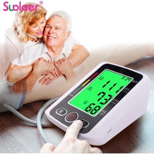 Sphygmomanometer Arm Blood Pressure Monitor BP Heart Rate Measurement/Arrhythmia Detector Personal Home Health Care Tools
