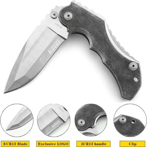 Folding Knife Tactical Hunting Pocket Flipper Knives Combat EDC Tools for Self-Defense Survival Climbing Riding Camping