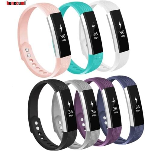 Honecumi Sport Bands Replacement for Fitbit Alta and Fitbit Alta HR Silicone Watch Band Bracelet For Fitbit Alta HR Small Large