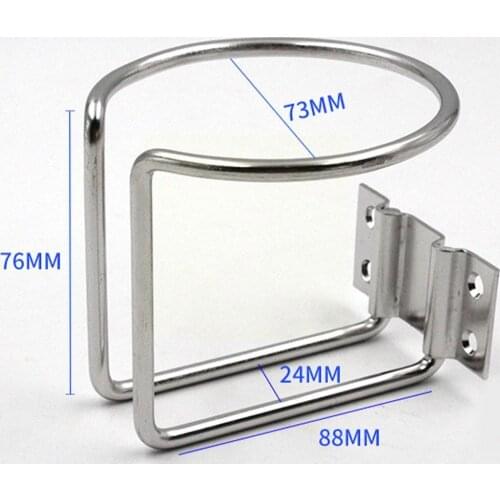 Steel Drink Bottle Can Cup Holder Boat Marine Camper Yacht RV Cup Holder Cup Holder Motorcycle Van Ring I6A0